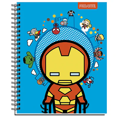 CUADERNO UNIVERSITARIO 100 HJS MATEMATICA 7MM - MARVEL KIDS