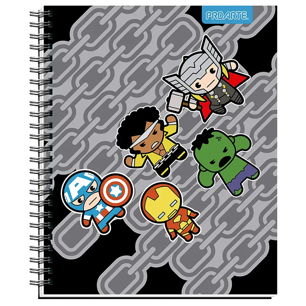CUADERNO UNIVERSITARIO 100 HJS MATEMATICA 7MM - MARVEL KIDS