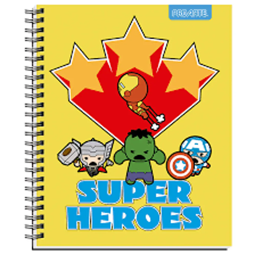 CUADERNO UNIVERSITARIO 100 HJS MATEMATICA 7MM - MARVEL KIDS