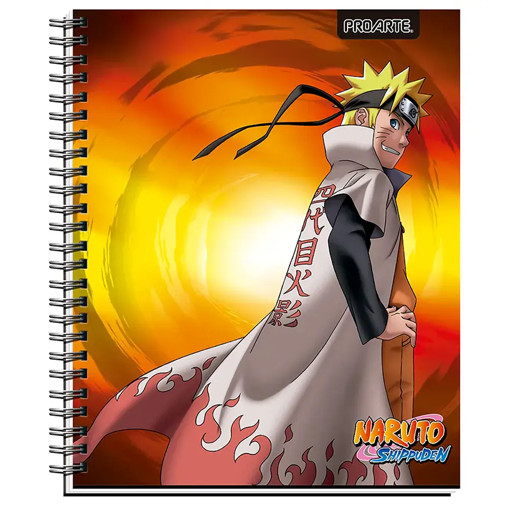 CUADERNO UNIVERSITARIO 100 HOJAS MATEMATICA 7MM. NARUTO SHIPPUDEN