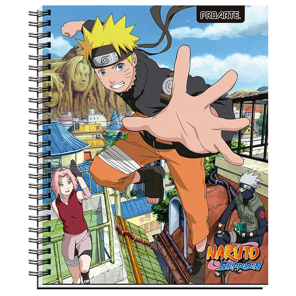 CUADERNO UNIVERSITARIO 100 HOJAS MATEMATICA 7MM. NARUTO SHIPPUDEN