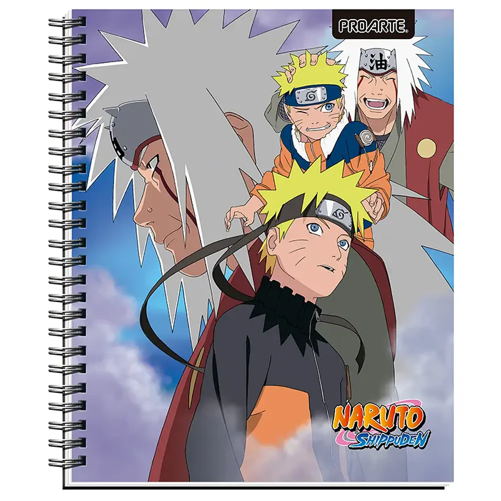 CUADERNO UNIVERSITARIO 100 HOJAS MATEMATICA 7MM. NARUTO SHIPPUDEN