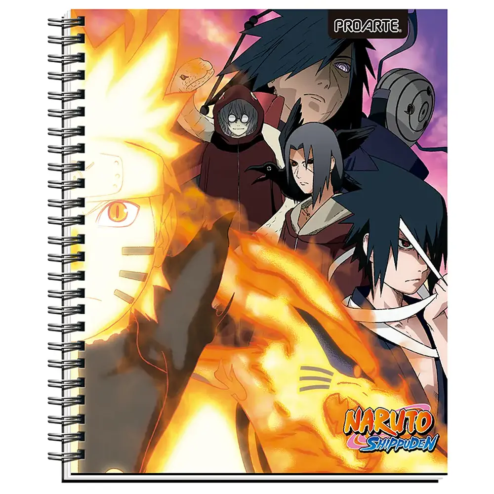 CUADERNO UNIVERSITARIO 100 HOJAS MATEMATICA 7MM. NARUTO SHIPPUDEN