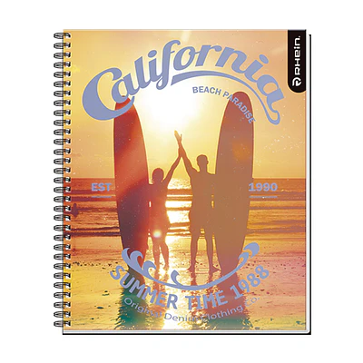 CUADERNO UNIVERSITARIO 100HJS MAT7MM SURF