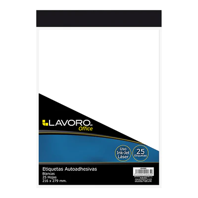 ETIQUETA AUTOADHESIVA 216X279MM 25HJS
