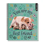 CUADERNO UNIVERSITARIO 100HJS MAT7MM PUPPIES