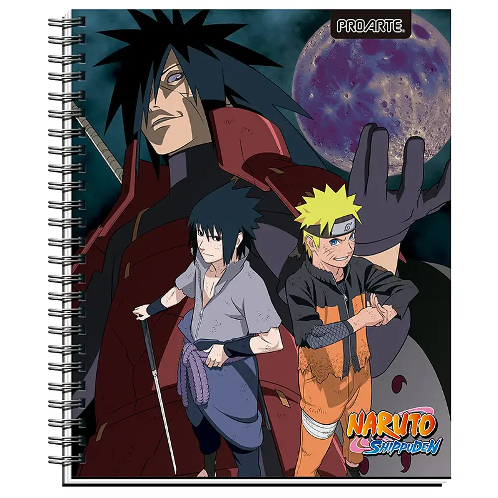 CUADERNO UNIVERSITARIO 100 HOJAS MATEMATICA 7MM. NARUTO SHIPPUDEN