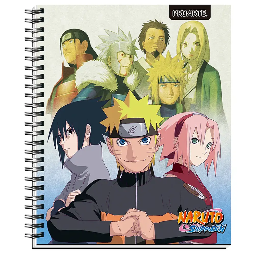 CUADERNO UNIVERSITARIO 100 HOJAS MATEMATICA 7MM. NARUTO SHIPPUDEN