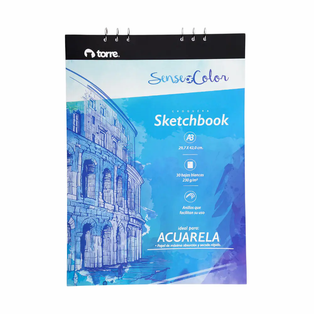 SKETCHBOOK A3 ACUARELA 30 HOJAS