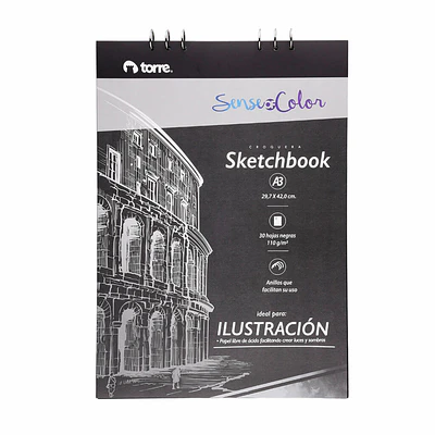 SKETCHBOOK A3 BLACK 30 HOJAS