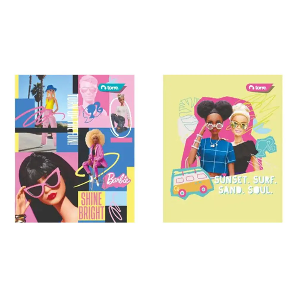 CUADERNO UNIVERSITARIO 100 HOJAS 7MM BARBIE CLASICO