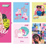 CUADERNO UNIVERSITARIO 100 HOJAS 7MM BARBIE CLASICO
