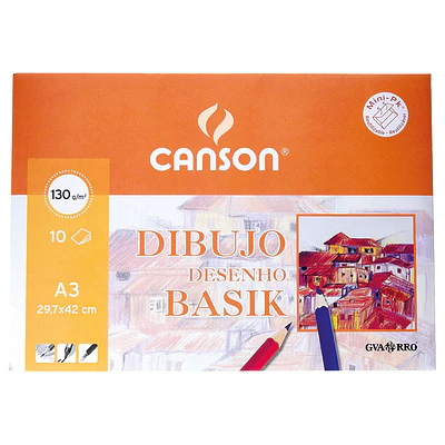 SOBRE CANSON  DIBUJO BASIK 10HJ A3 130G