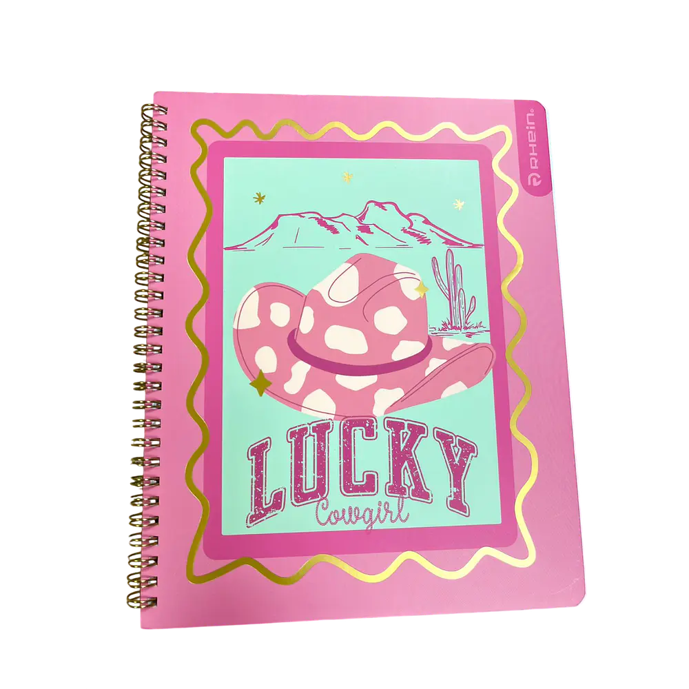 CUADERNO UNIVERSITARIO 100 HOJAS 7MM COW GIRL