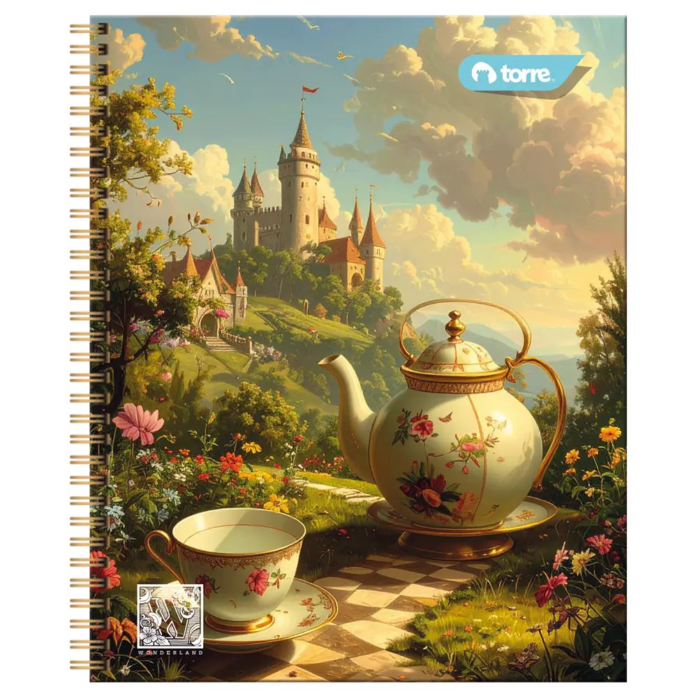 CUADERNO UNIVERSITARIO 100 HOJAS 7MM WONDERLAND