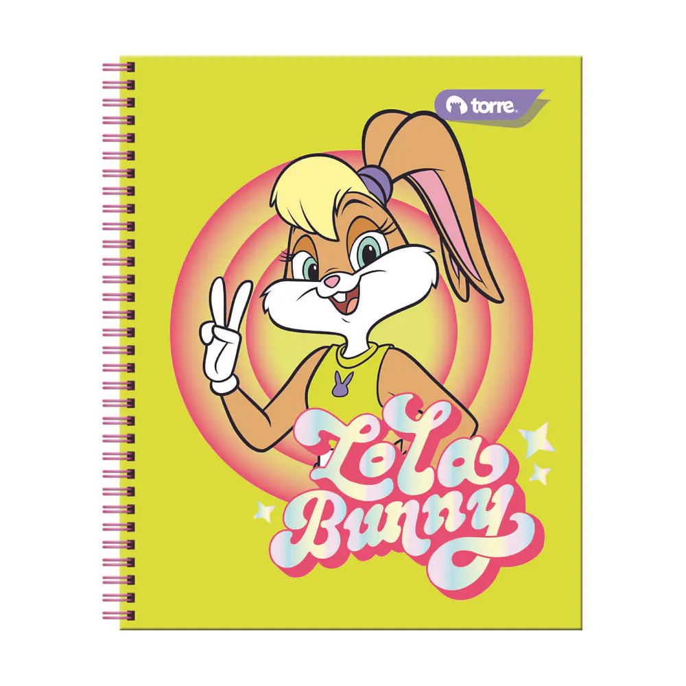 CUADERNO UNIVERSITARIO 100 HOJAS 7MM LOLA BUNNY 