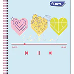 CUADERNO UNIVERSITARIO 100 HOJAS 7MM LOLA BUNNY 