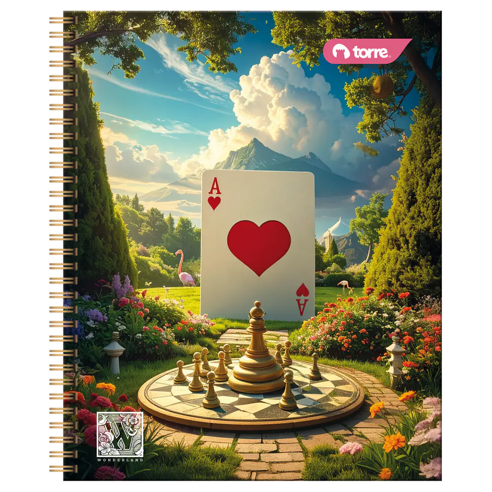 CUADERNO UNIVERSITARIO 100 HOJAS 7MM WONDERLAND