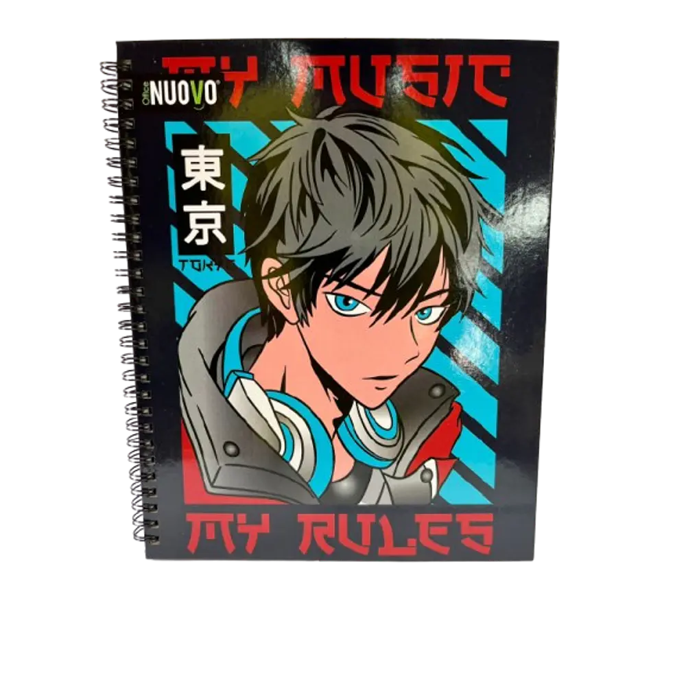 CUADERNO UNIVERSITARIO 7 MM 100 HJS ANIME 