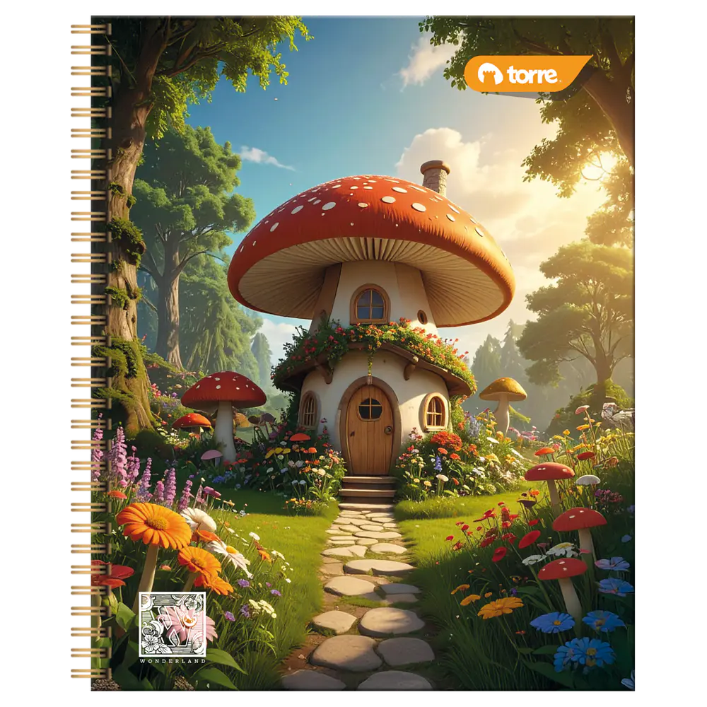 CUADERNO UNIVERSITARIO 100 HOJAS 7MM WONDERLAND