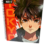 CUADERNO UNIVERSITARIO 7 MM 100 HJS ANIME 