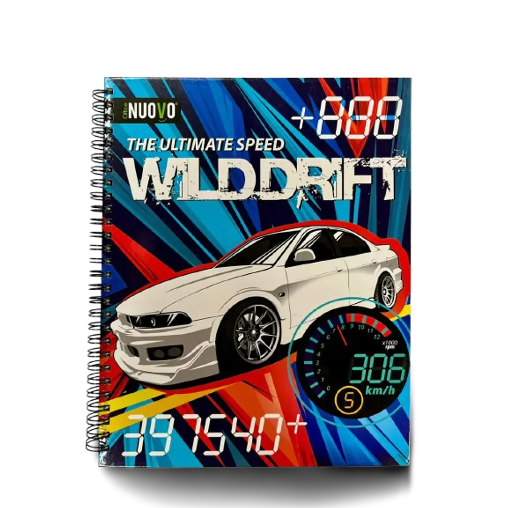 CUADERNO UNIVERSITARIO 7MM 100 HJS CARS