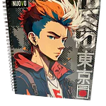 CUADERNO UNIVERSITARIO 7 MM 100 HJS ANIME 