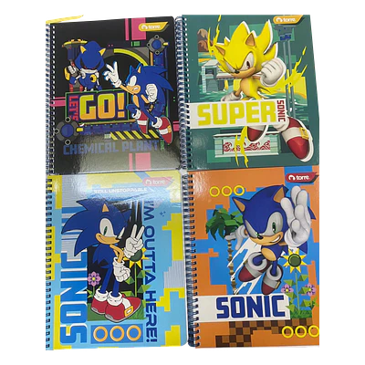 CUADERNO UNIV. SONIC 7MM 100HJS.