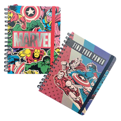 LIBRETA ESPIRAL MARVEL HOJAS LINEADAS A5