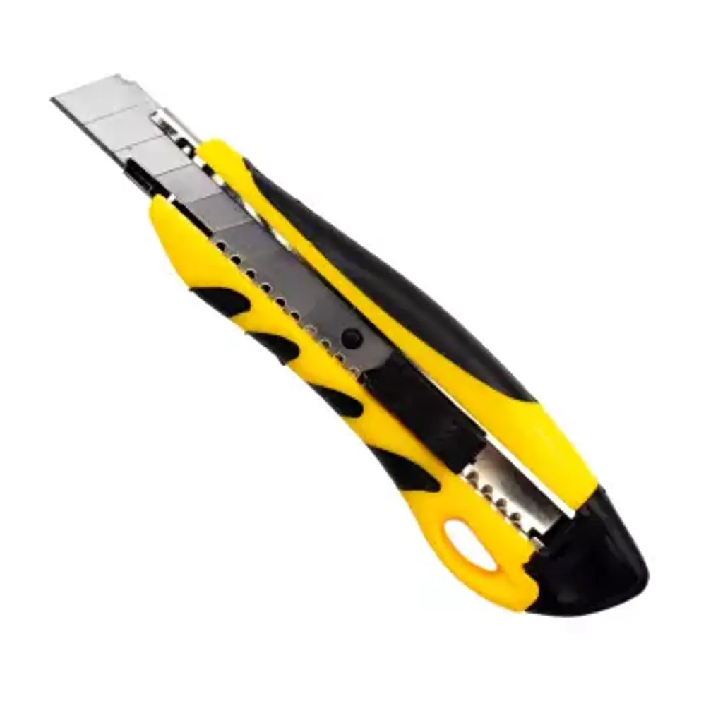 CUCHILLO CARTONERO GRANDE RIEL MANGO METALICO