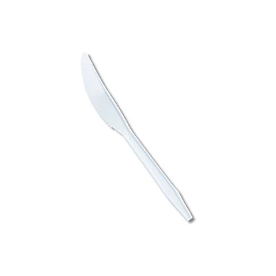 CUCHILLO DESECHABLE BLANCO X 10 UNIDADES