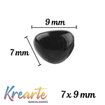 NARIZ DE AMIGURUMI 7x9 MILIMETROS x 12 UNIDADES - DIVERSOS COLORES 