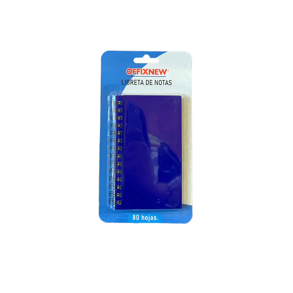 BLISTER LIBRETA DE NOTAS 80 HOJAS 7.6x12.7 CMS OFFIXNEW