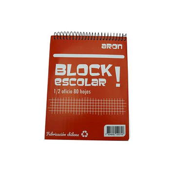 BLOCK APUNTES ESCOLAR 80 HOJAS CON ESPIRAL