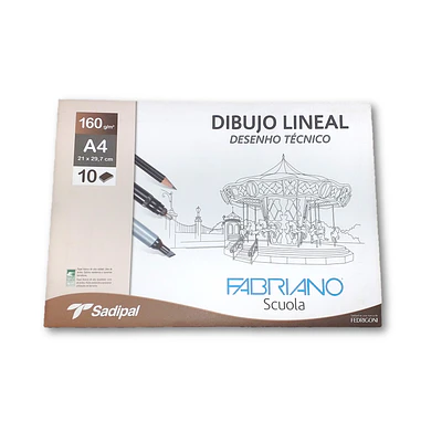 BLOCK FABRIANO SCUOLA 10 HOJAS A4 160GRS.