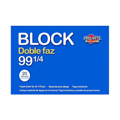 BLOCK GRANDE 1/4 DOBLE FAZ 20 HOJAS