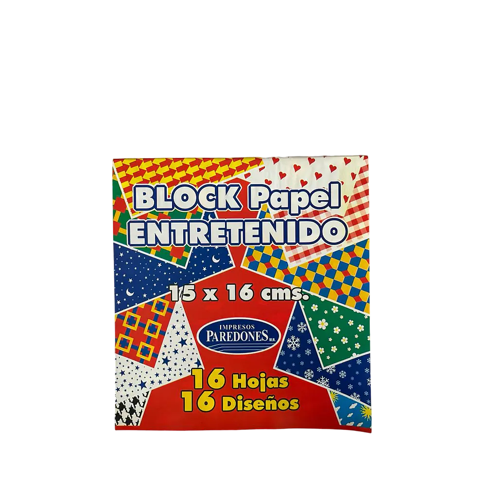 BLOCK PAPEL ENTRETENIDO 15X16