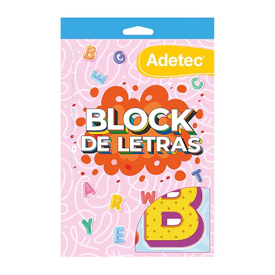 BLOCK DE STICKERS LETRAS
