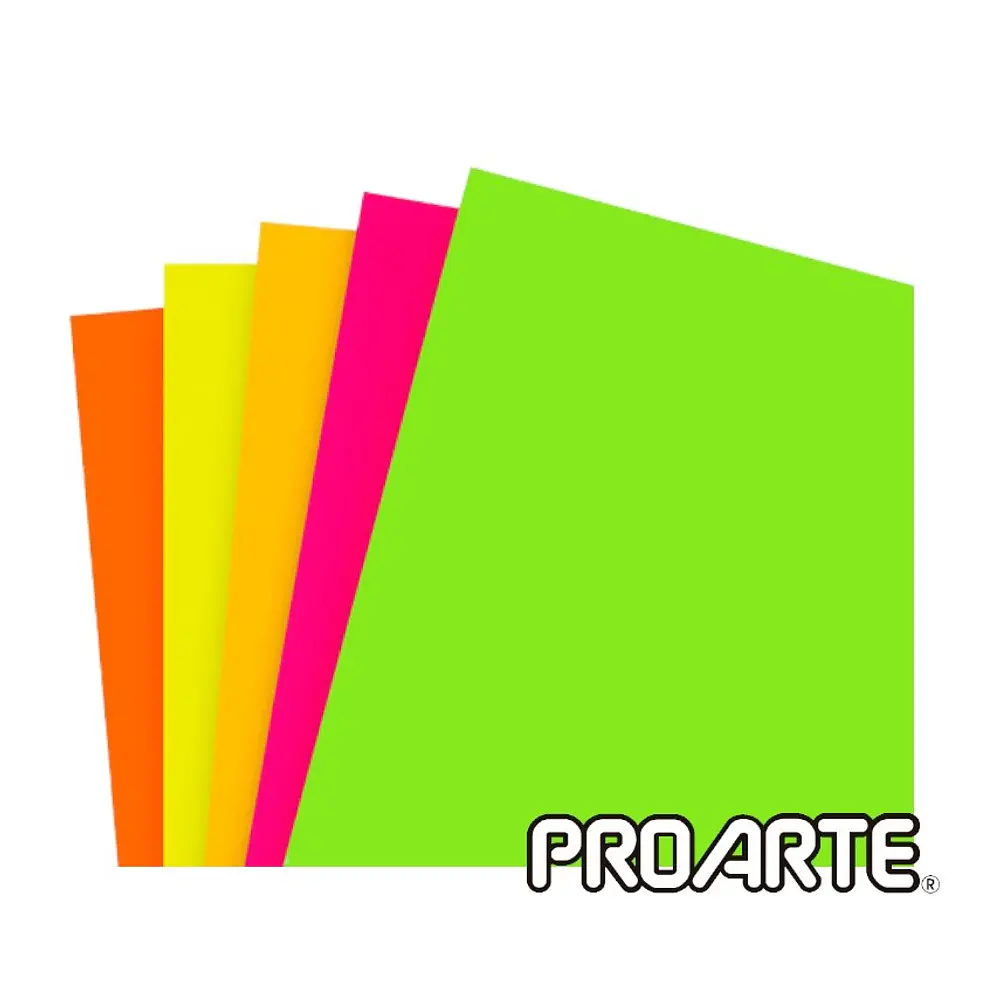 CARTULINA FLUORESCENTE - DIFERENTES COLORES 