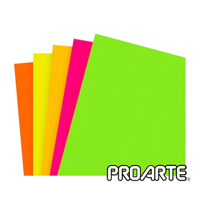 CARTULINA FLUORESCENTE - DIFERENTES COLORES 