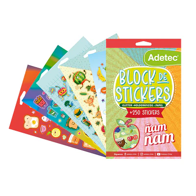 BLOCK DE STICKERS ÑAM ÑAM