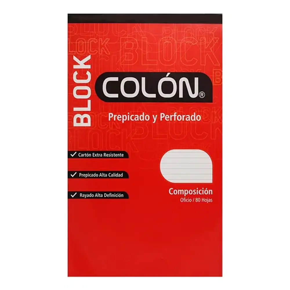 BLOCK PREPICADO OFICIO COMPOSICION COLON