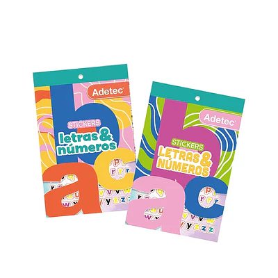 BLOCK STICKERS LETRAS Y NÚMEROS