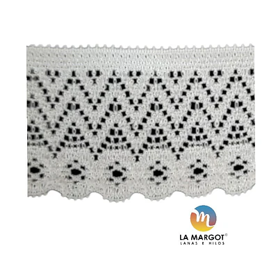 BLONDA BLANCA 25 MM POR METRO 