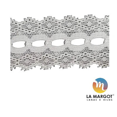 BLONDA BLANCA 30 MM POR METRO 