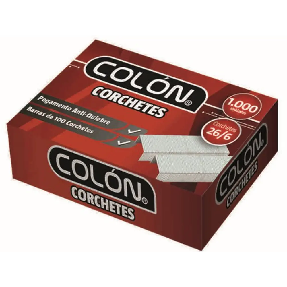 CORCHETES 26/6 POR 1000 UNIDADES