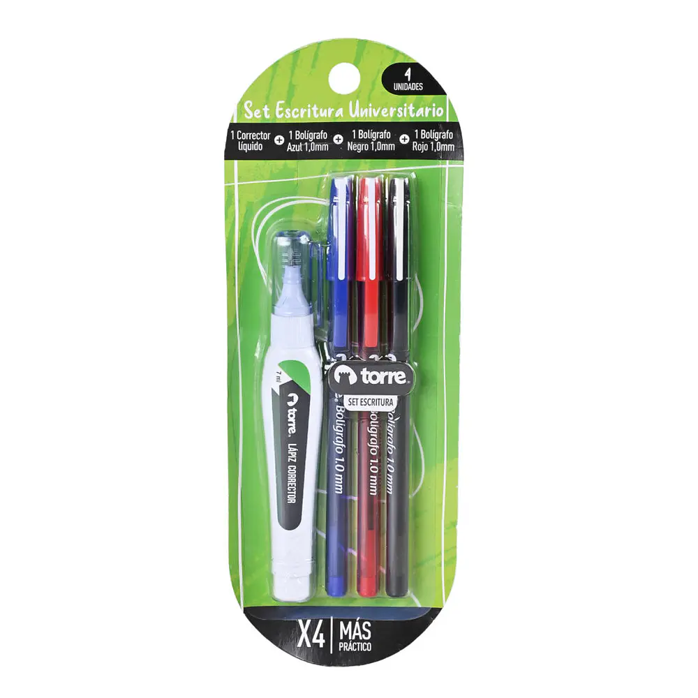 BLISTER SET ESCRITURA 