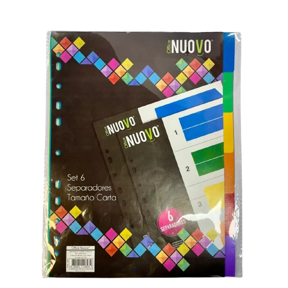 SEPARADOR VINIL CARTA 6 DIVISIONES