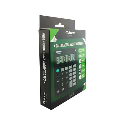 CALCULADORA ESCRITORIO 12 DÍGITOS 454 NEGRA
