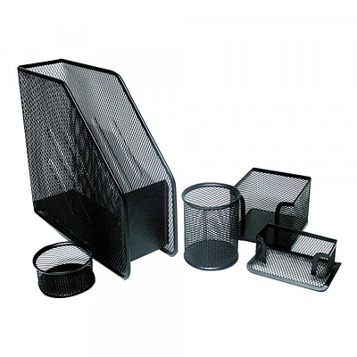 SET 5 PIEZAS MALLA METAL REVISTERO